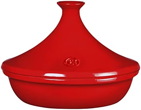 Emile Henry Made In France Flame Tagine, 3.7 quart, Burgundy