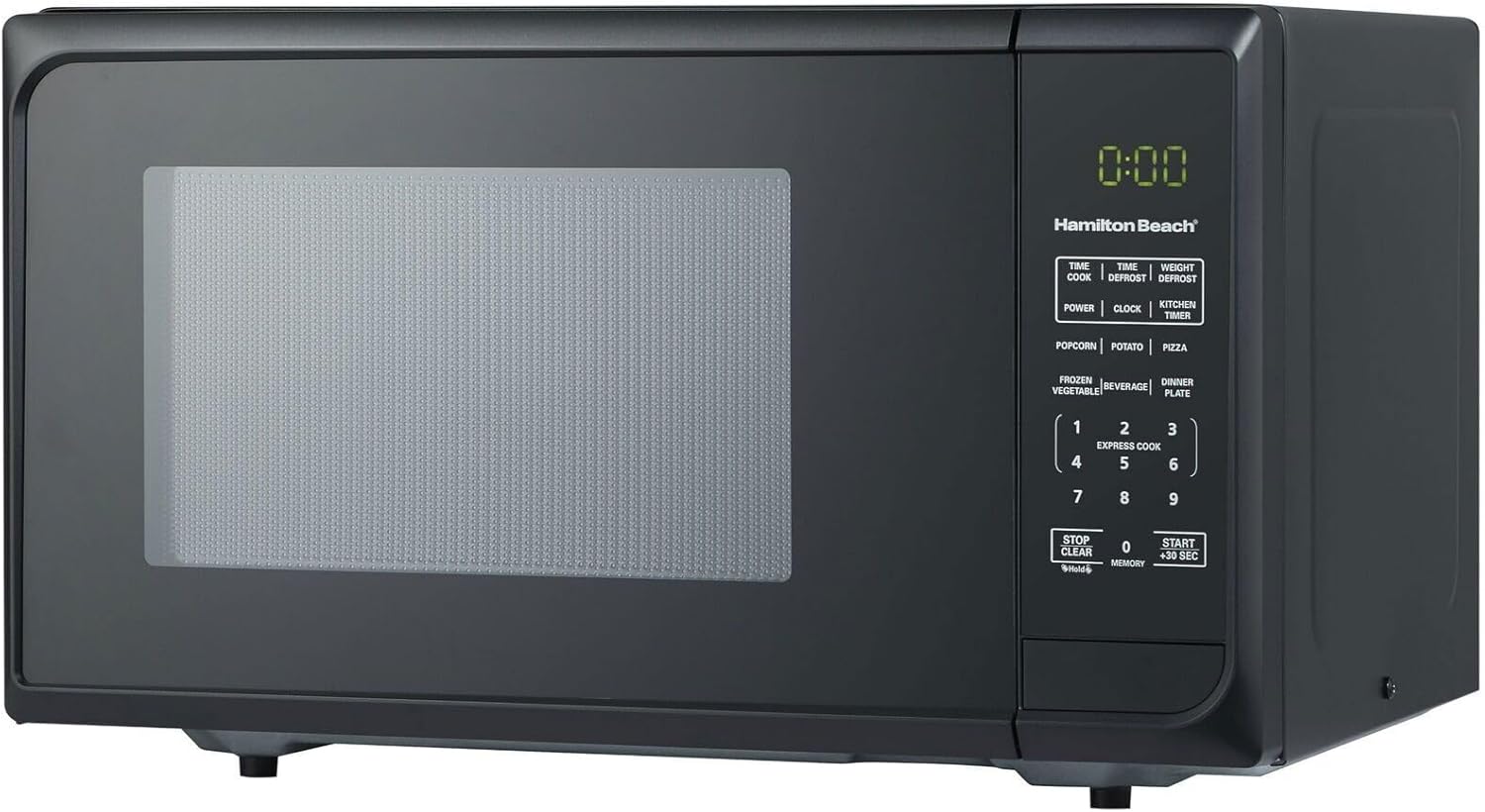 Compact 900W Gloss Black Microwave Oven - 0.9 cu ft Countertop Design for Efficient Cooking, Ideal for Home, Office & Small Spaces - EM925A2CE-P1