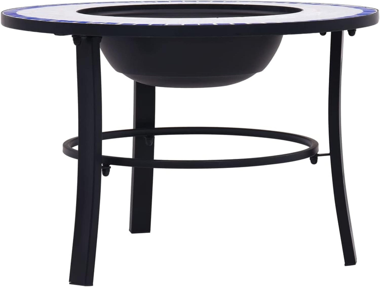 Fire Pits & Outdoor Fireplaces Fire Pit Blue and White 26.8