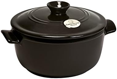 Emile Henry 2.6 Qt. Round Dutch Oven | Charcoal