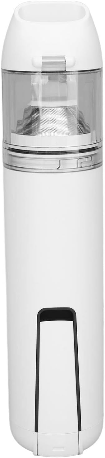 15000Pa Brushless Vacuum Cleaner, Car Vacuum Cleaner, 2 Levels Cleaning Mode Small Handheld Double Filtration Vacuum with Intelligent Chip for Dust Hair (White)
