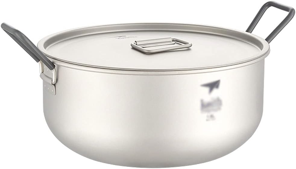 YYDS Outdoor Camping Camping Cooker Lightweight Pot Pure Titanium Cooking Pot for Backpacking Outdoor Hiking Picnic and Camping Cookware Adventures Picnics