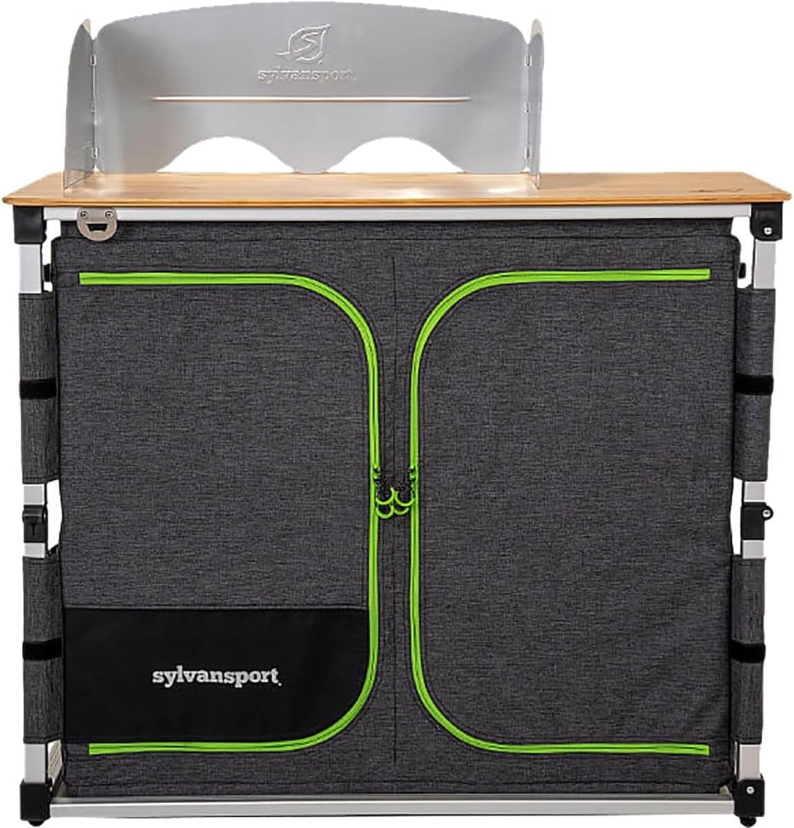 SylvanSport Outdoor Camp Kitchen for Easy Cooking, Clean Up, and Camping Meal Prep - Great for Campsites, Tailgates, BBQs and Glamping - Camping Essentials - Dine-O-Mite Small Version