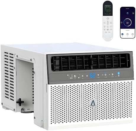 Window Air Conditioners，6000 BTU U-Shaped for Rooms Up to 250 Sq.Ft – Quiet, Energy-Efficient Cooling with 6 Modes & Open Window Design