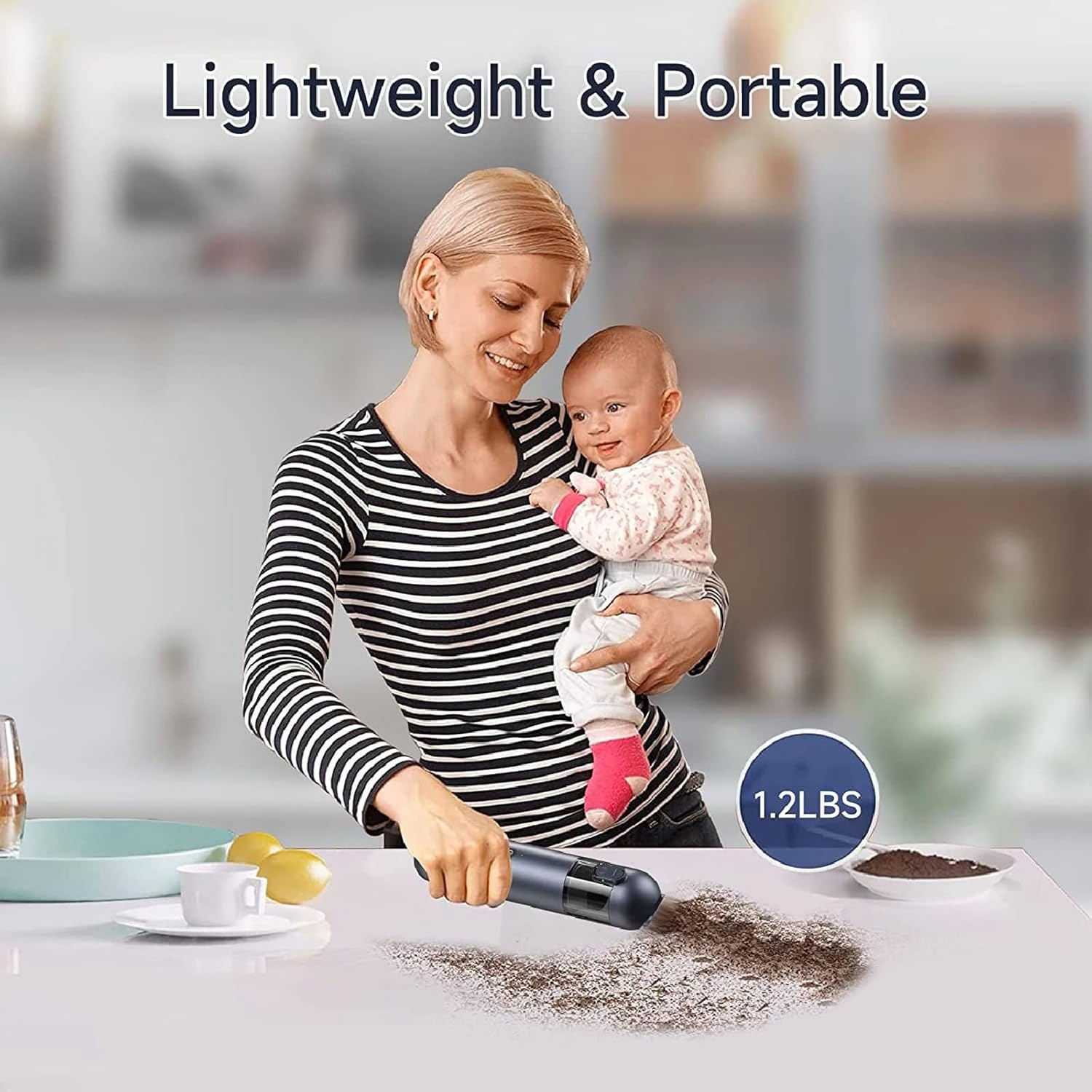 APLUSH Mini Handheld Vacuum Cleaner,Upgraded Car Hand Held Vacuum for Dust, Sand, Crumbs, Ultra-Light Portable Cordless Vacuum for Home, Car, Small Dust Buster,Green,16000Pa