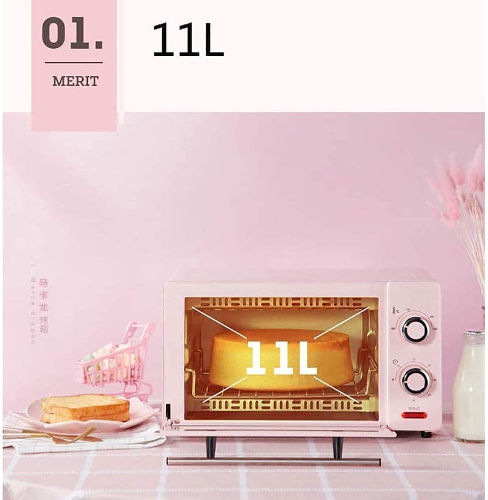oven mini oven air fryer oven Mini Oven 11L,Electric Grill with Temperature Setting 100-230℃ and 60 Mins Timer 1000W Automatic Small Electric Oven 3 Baking Functions Toaster Oven Air Fryer,