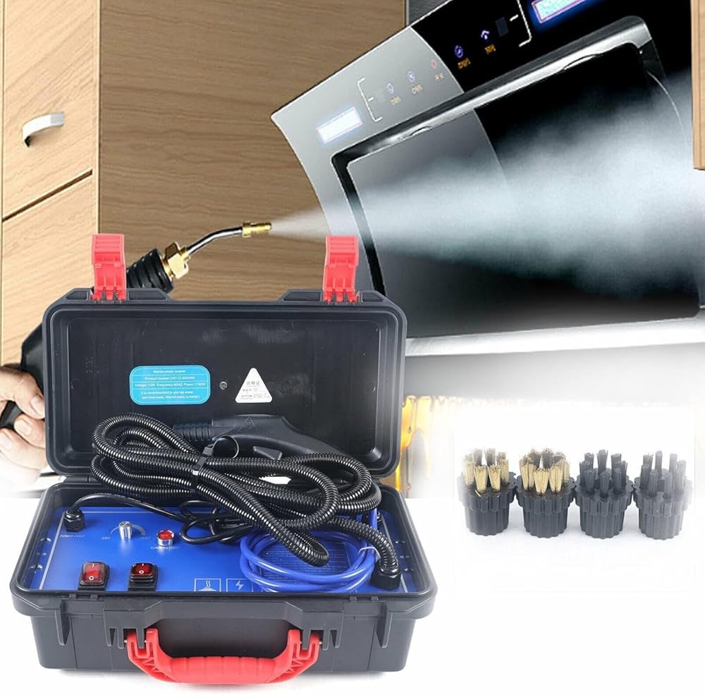 Handheld Steam Cleaner, High-Pressure 5Bar High-Temperature Steam Machine For Car, Home, Kitchen Cleaning