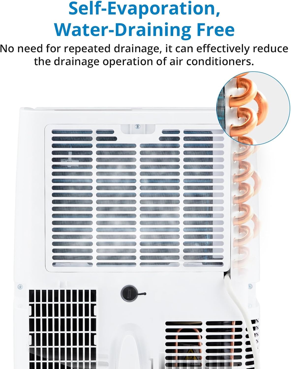 Garvee 14,000 BTU Portable Air Conditioner Cools Up to 750 Sq.Ft, 3 in-1 Energy Efficient Portable AC Unit with Remote Control & Installation Kits for Large Room, Office, RVs