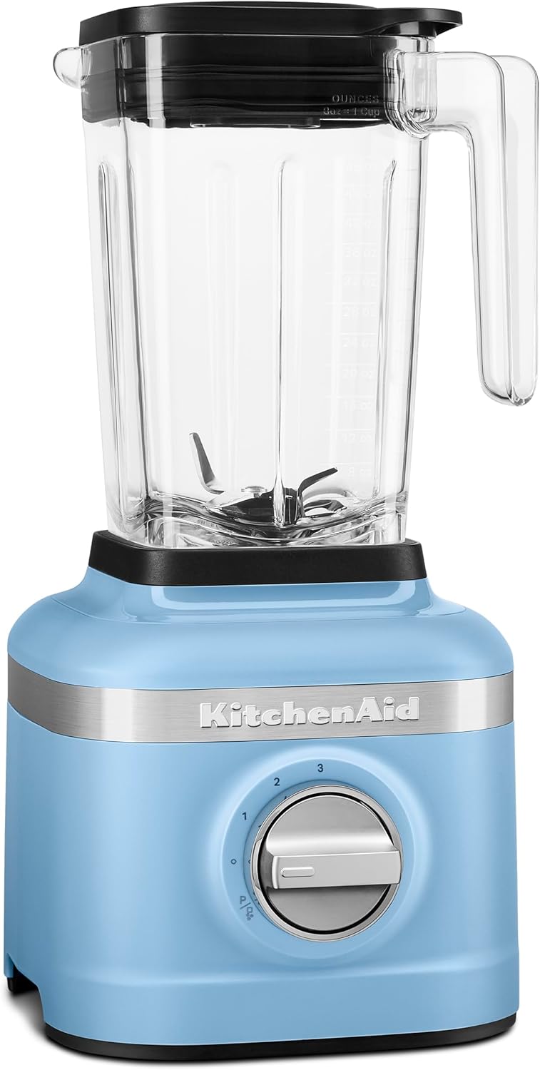 KitchenAid K150 3 Speed Ice Crushing Blender with 2 Personal Blender Jars - KSB1332Y - Blue Velvet