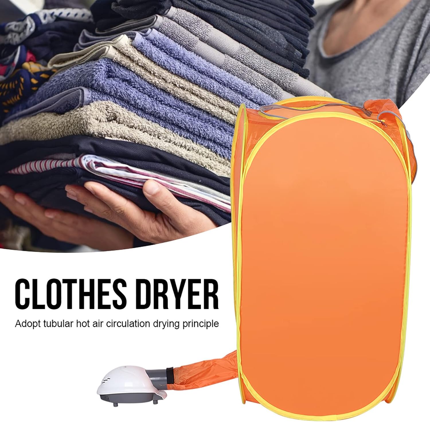 Haofy Portable Household Clothes Drying Bag Mini Folding Electric Dryer Machine Traveling Apartments (QmeevoWfnaiW4j-12)