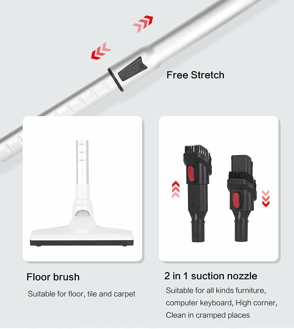 Handheld Vacuum Clean,Upright Vacuum Cleaner Quiet Stick Vacuum Cleaner Light Weight, 12000 pa Powerful Suction Handheld Corded Upright Vacuum Cleaner with HEPA Filter, 700W Hi Power Motor Stick Vacuu