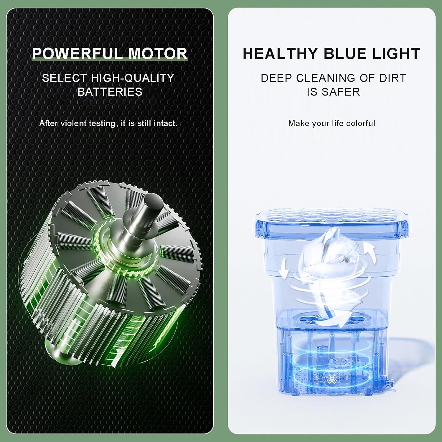 Portable Folding Washing Machine with Drain Basket, 11L Capacity can be Used for Home, Travel, Apartment, Camping, RV, Cleaning Baby Clothes, Underwear, Socks (Color : Pink)