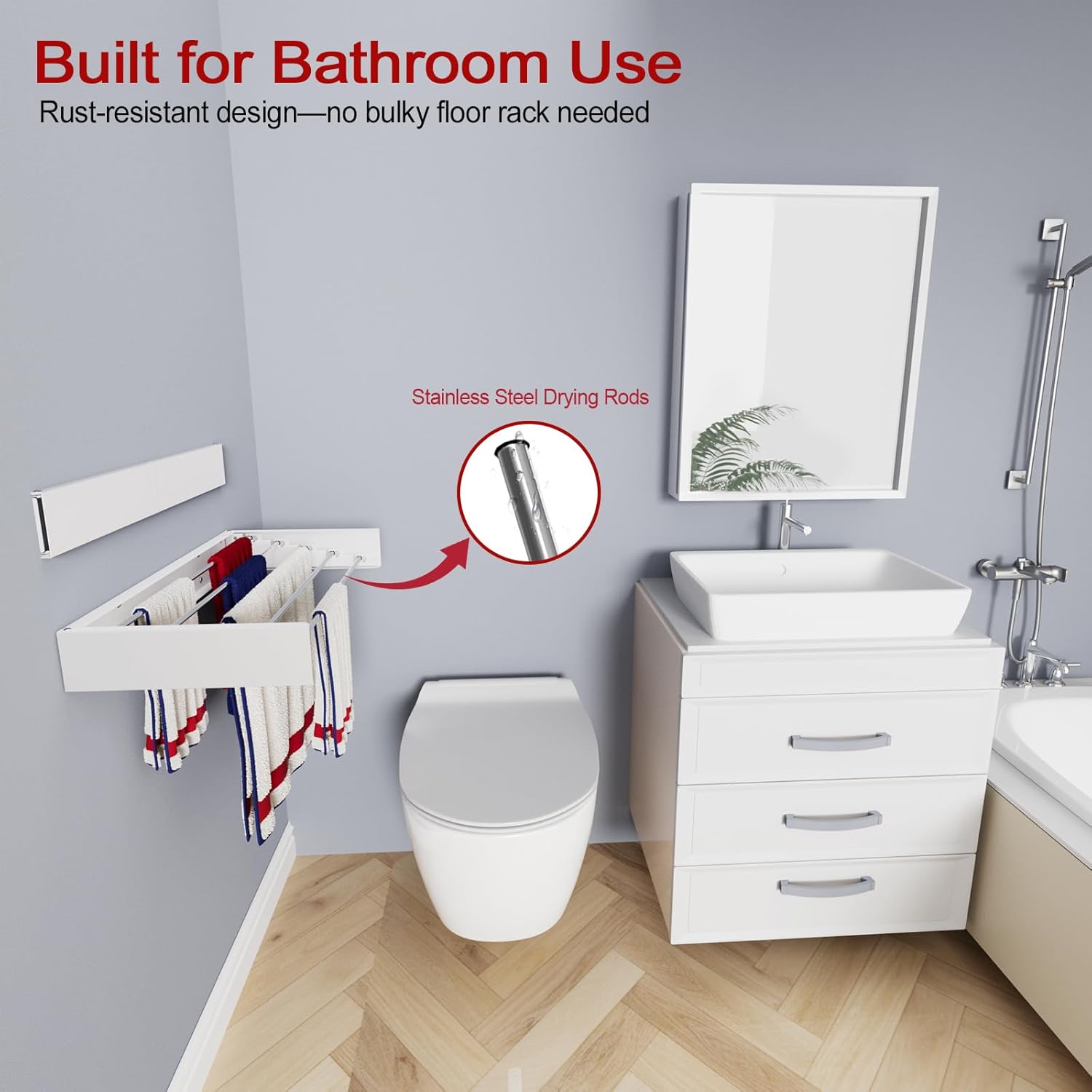 Wall Mounted Drying Rack 31.5