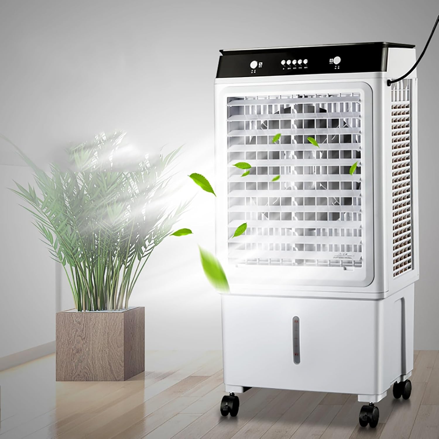 Evaporative Air Cooler, Personal Swamp Cooler with Large Water Tank and 3 Speeds, Fast Cooling Portable Air Conditioners for Room