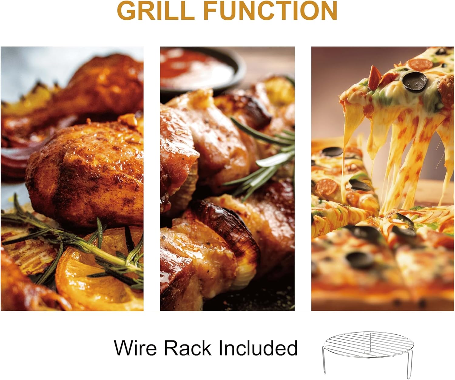 Emerson MWRG0901RD 0.9 Cu. Ft. Retro Microwave with 1,000W Grill Function, 800W Cooking Power, LED Display, 5 Power Levels, 8 Auto Menus, Glass Turntable, Child Lock, Red Countertop Design