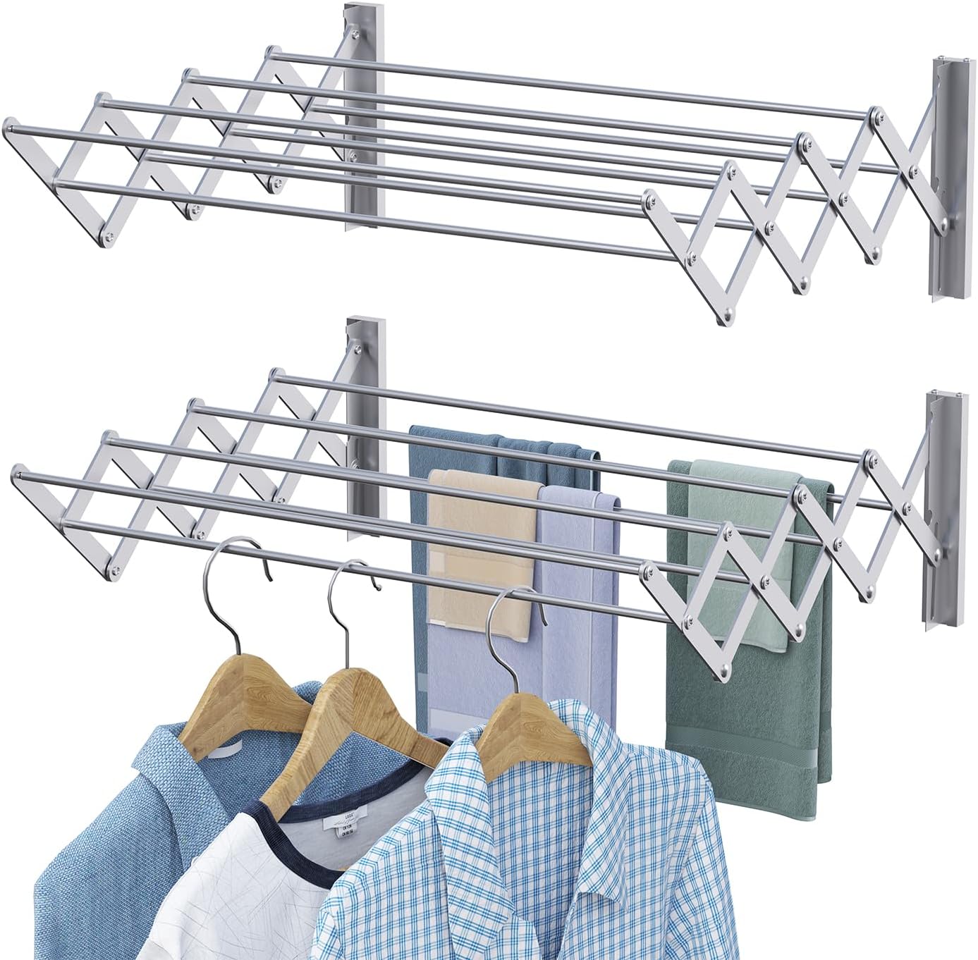 X-cosrack Wall Mounted Clothes Drying Rack, 31.9