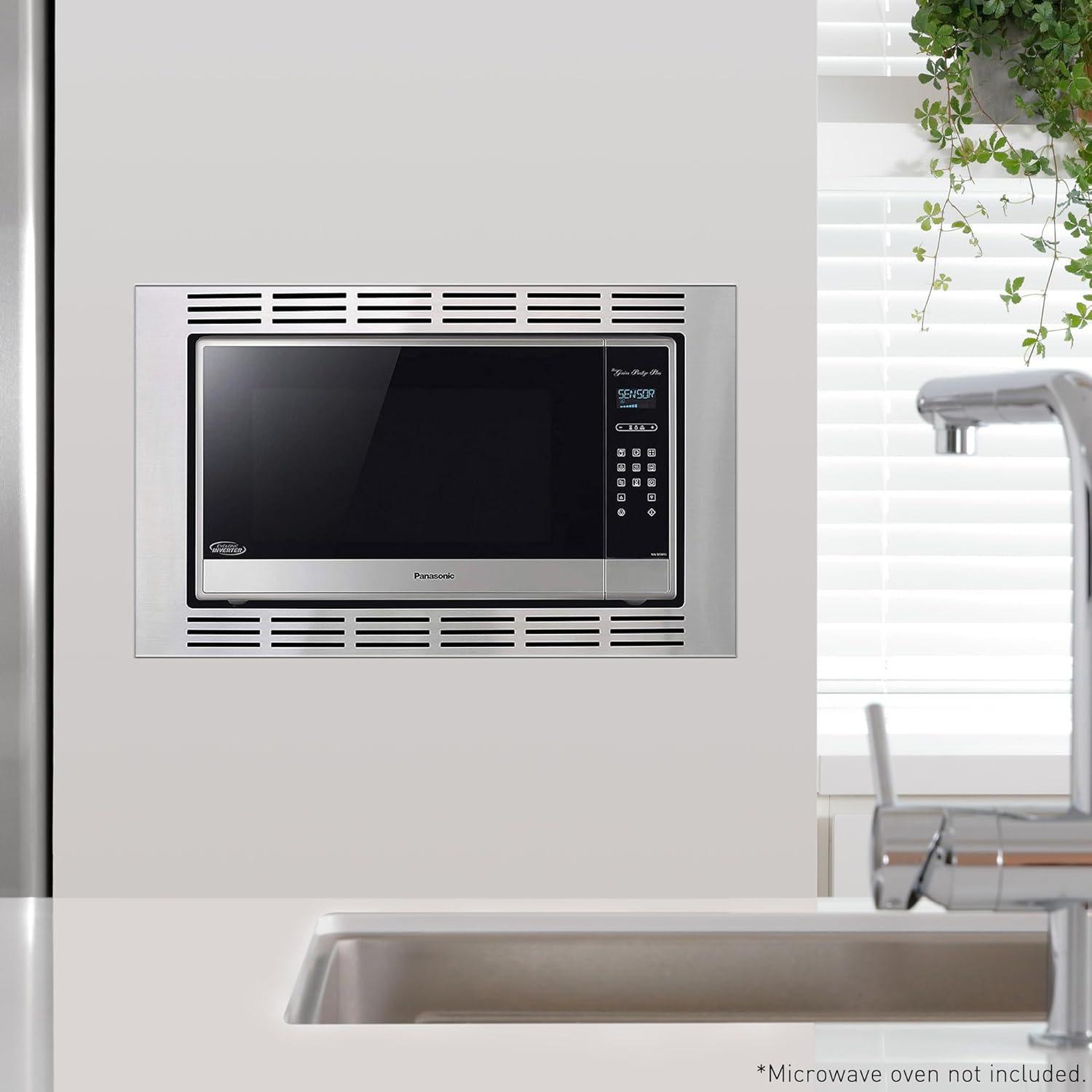 Panasonic 30-inch Trim Kit for Panasonic 2.2 cu ft Microwave Ovens - NN-TK932SS (Stainless Steel)