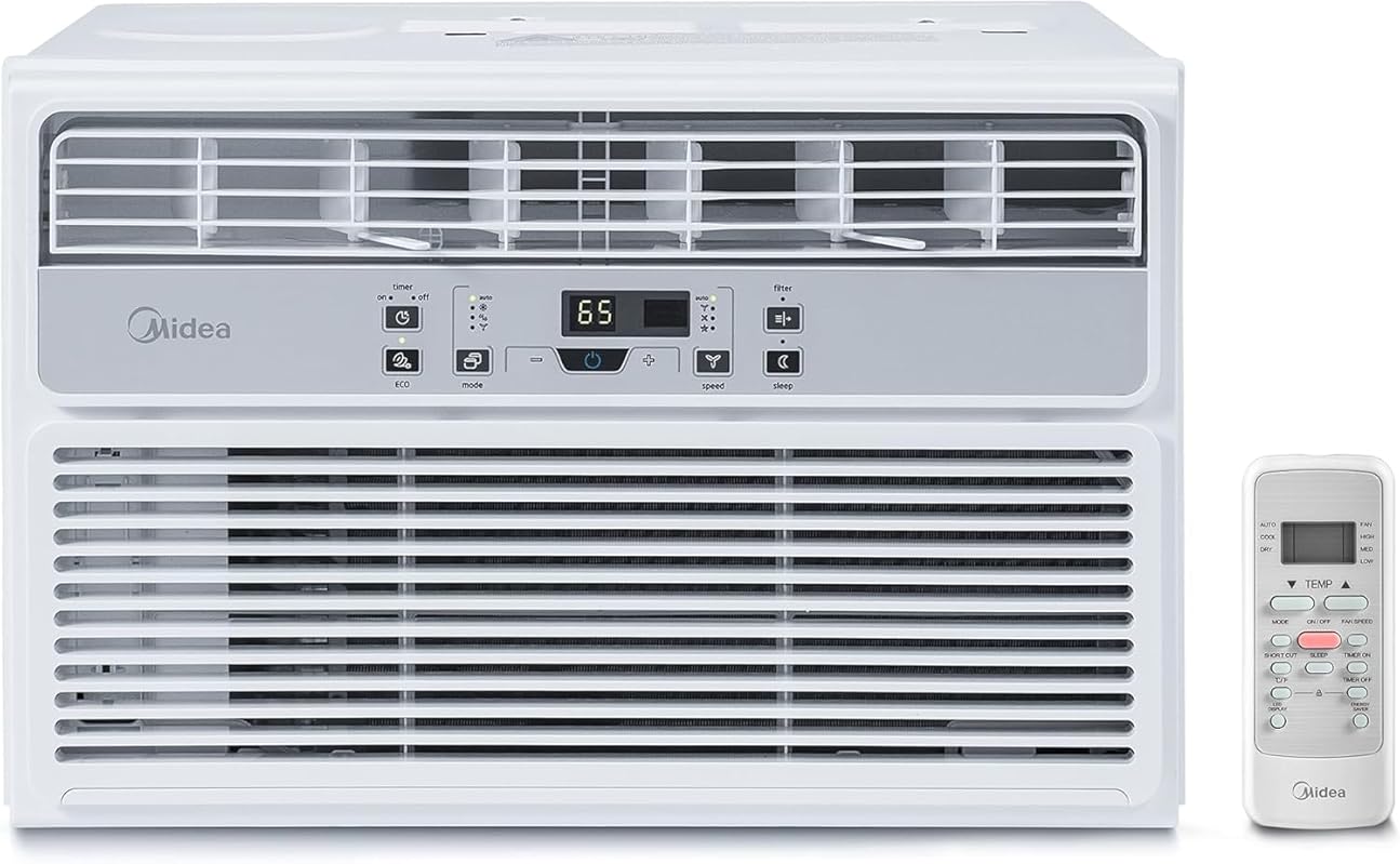 Midea 12,000 BTU EasyCool Window Air Conditioner, Dehumidifier and Fan - Cool, Circulate and Dehumidify up to 550 Sq. Ft., Reusable Filter, Remote Control