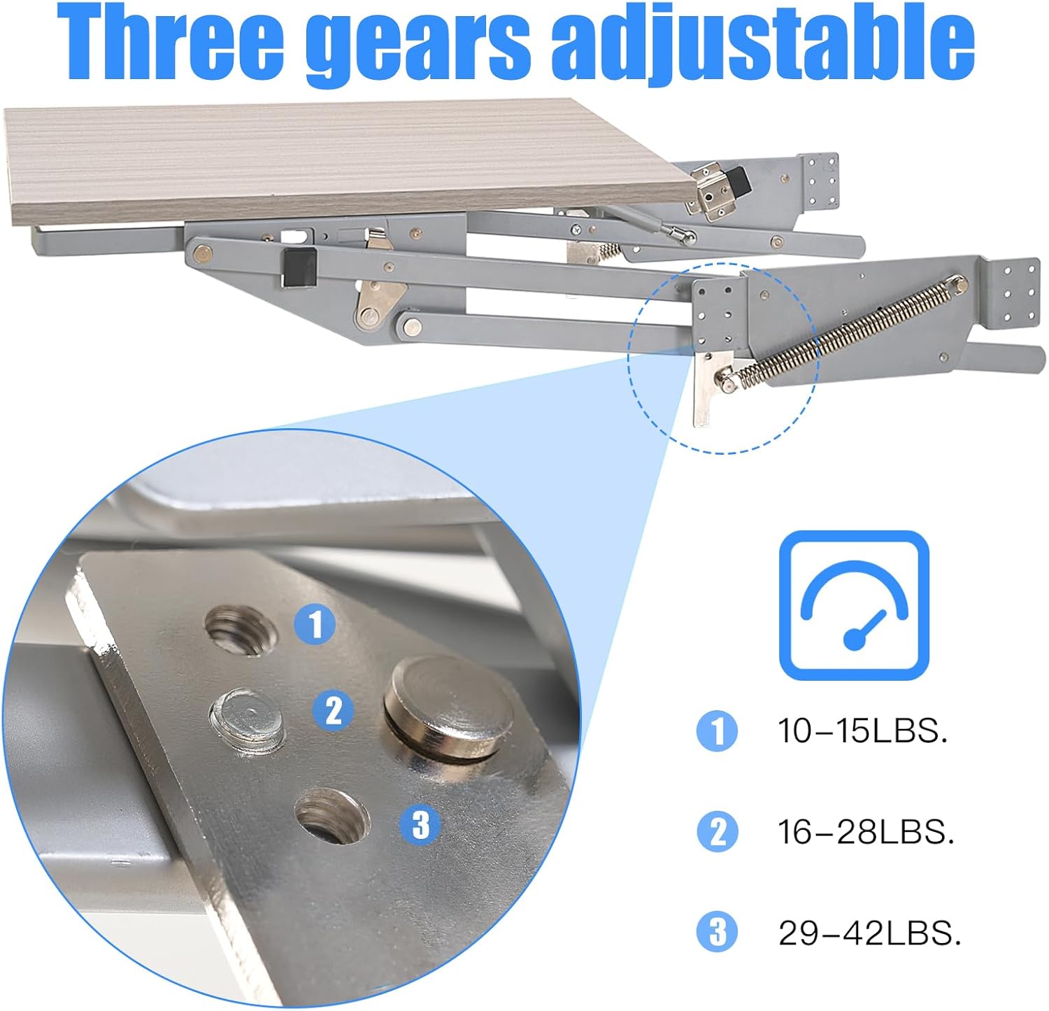 Mixer Lift for Cabinet-Appliance Lift-Heavy Duty Appliance Lift Assist Kitchen Cabinet Mechanism with Soft-Close for Small Kitchen Appliances, Zinc