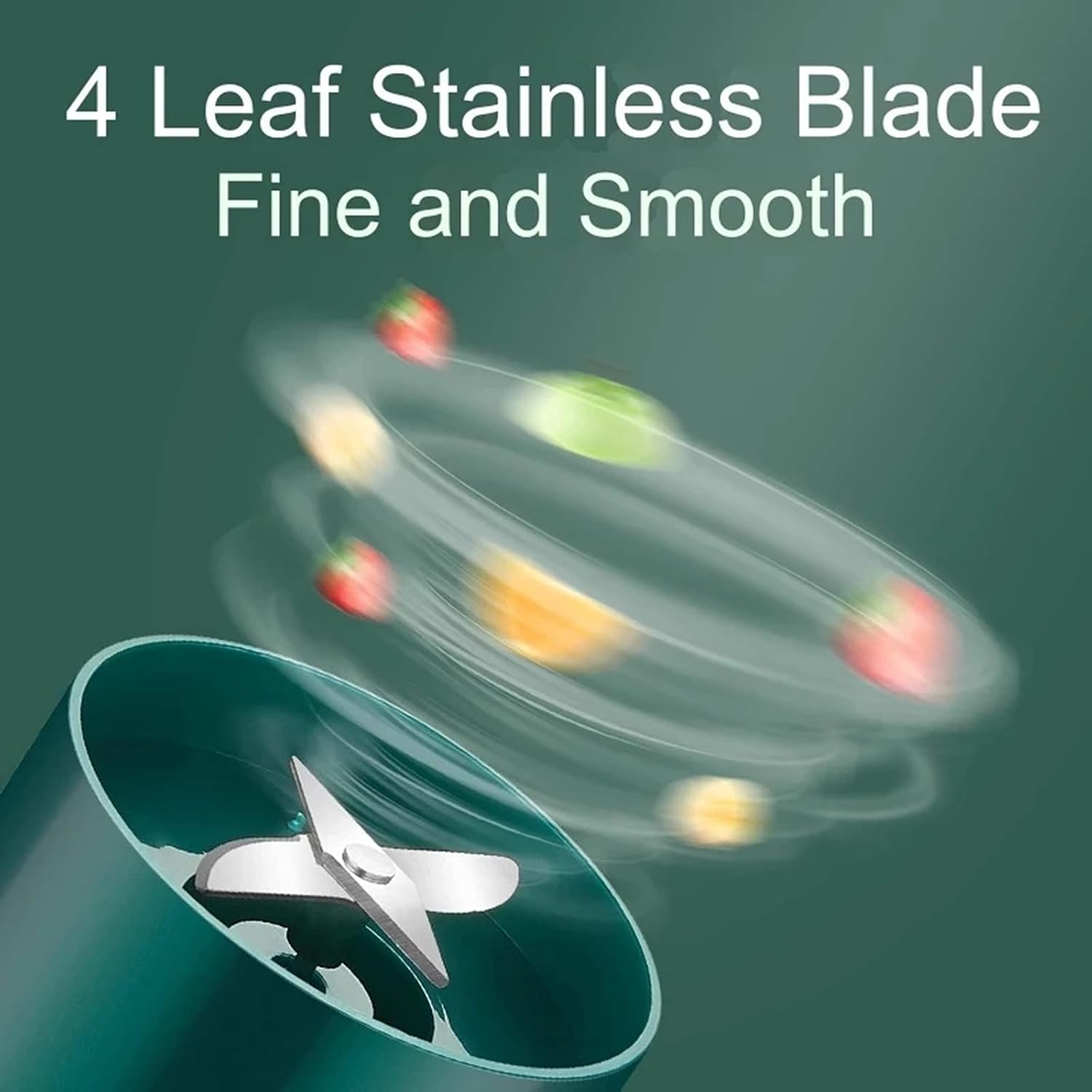 300ML Electric Juicer 4-Knife USB Portable Blender Mini Blender Smoothie Blender Cup Food Processor Kitchen Appliances,Pink