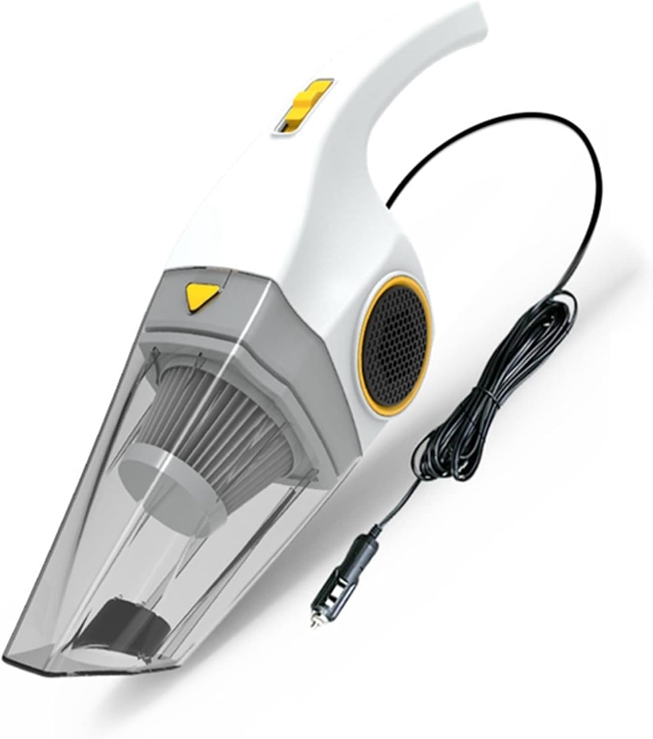 Portable Car Vacuum Cleaner 9000Pa Handheld Dry/Wet Dust Cleaner for Car Interior, Home, Office,White,Wired