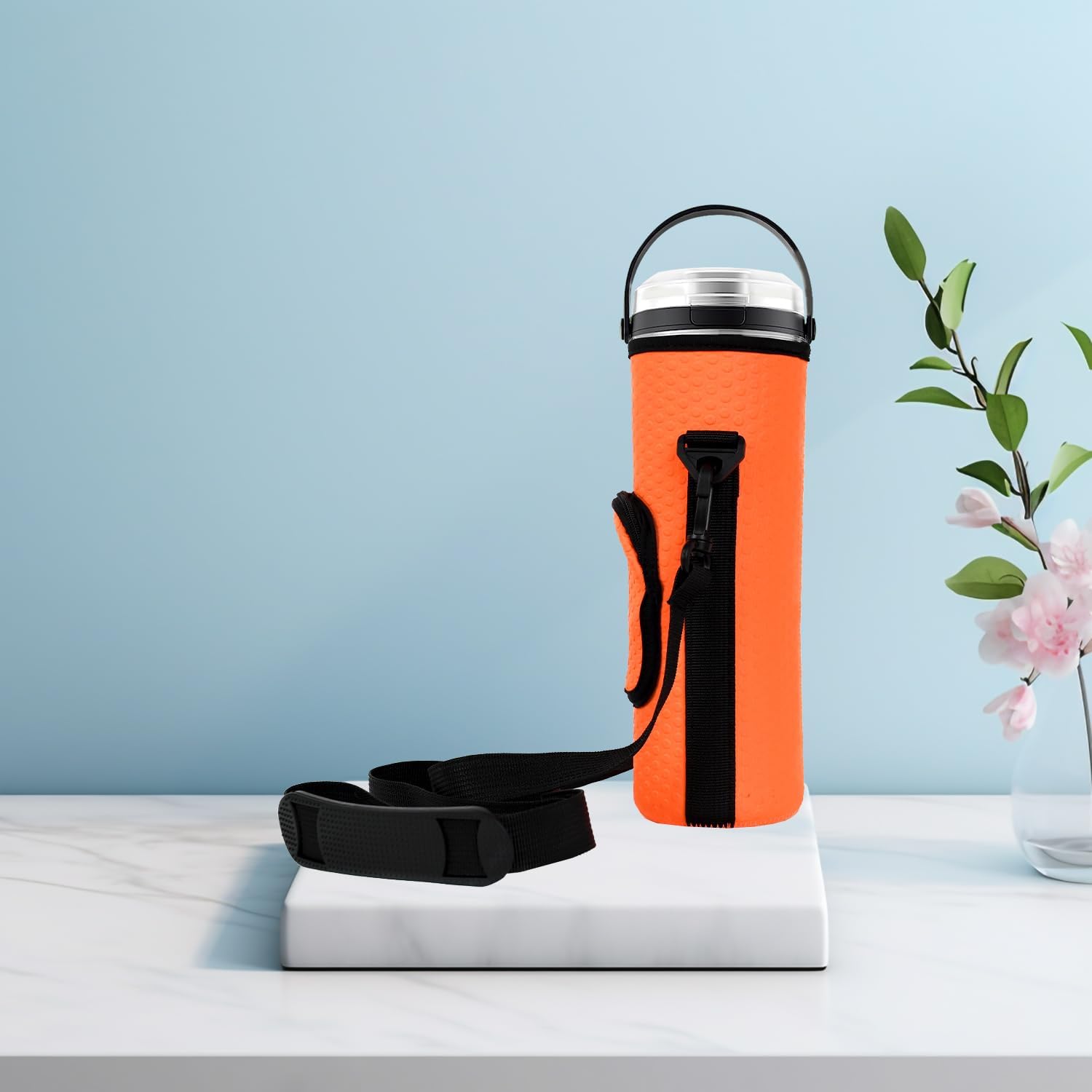AF-WAN Portable Blender Carry Storage Bag sleeve with Shoulder Strap for Ninja BC151NV/BC51NV/BC151BK/BC151CR/BC151EM/BC151PR/BC151WH 18oz Blast Portable Blender (Orange)