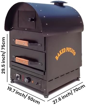 Electric Baked Potato Oven – 2 Drawer Commercial Countertop Oven | Professional Stainless Steel Kumpir Machine for Restaurants & Cafes | 220/380V Energy Efficient Potato Baking Oven