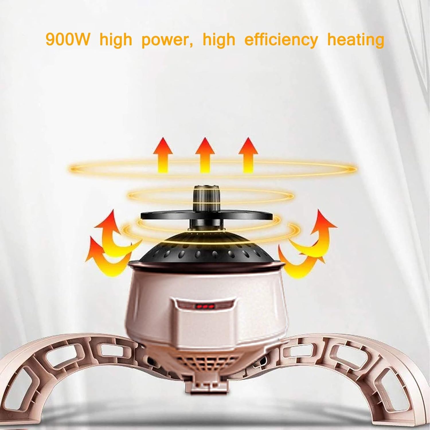 Round Electric Drying Rack, 900W Double Layer Dryer, 0-240 Minutes Timer, 360 ° Cycle Warm Air, No Harm to Clothes Waterproof Cover (Color : Pink)