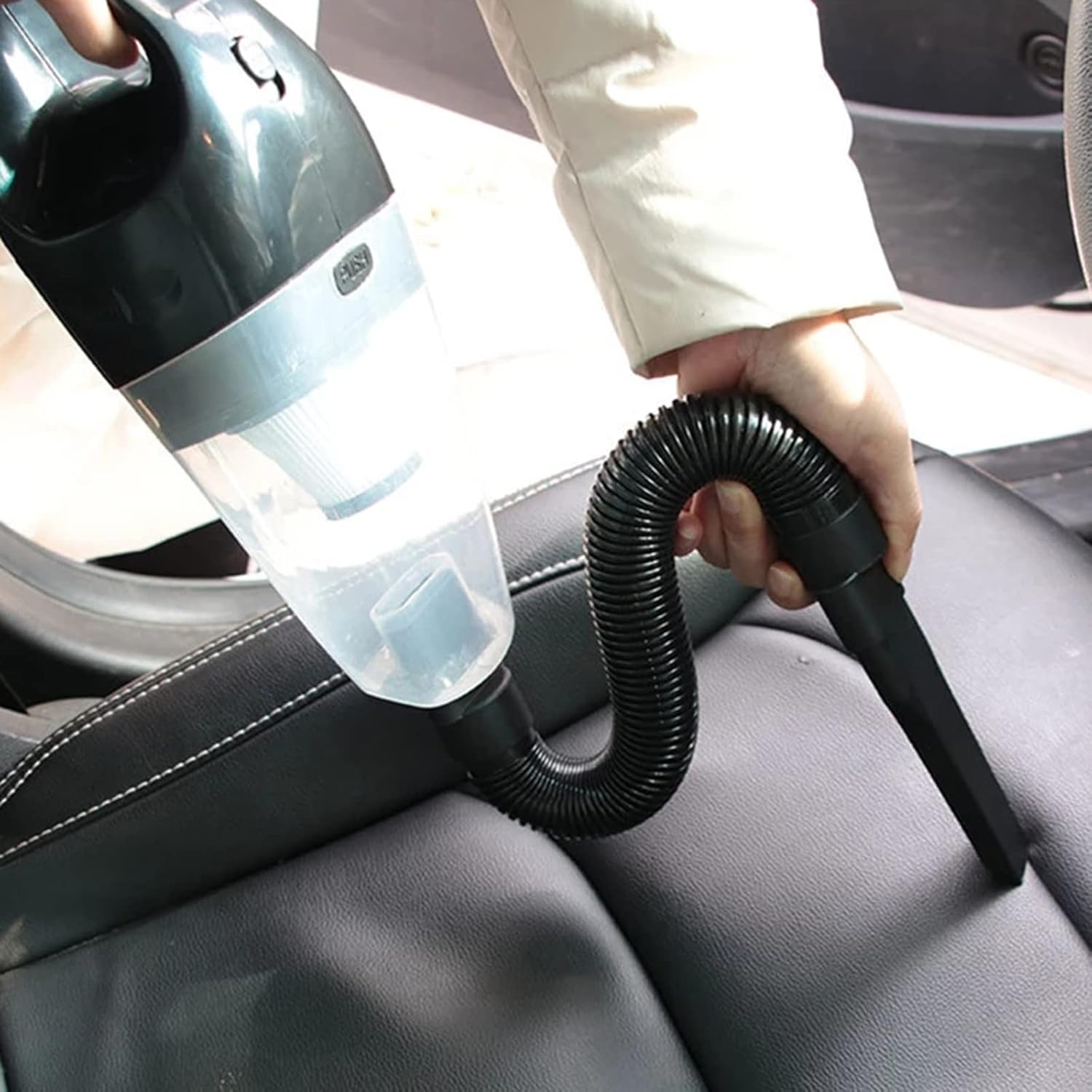 Portable Handheld Vacuum Car Vacuum Cleaner with 8000PA/12V High Power 16.4 Ft Cord, Car Cleaning Kit with Three Filters for Home, Pet Hair, Car Cleaning,Blue