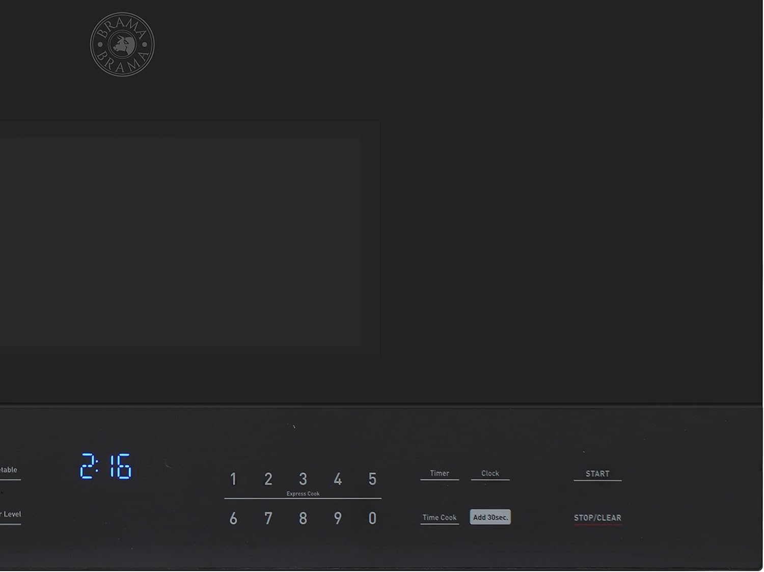 BRAMA Microwave Oven 1000-Watts Over the Range with Sensor Cook and Defrost, Pre-Set Cooking Modes, Child Safety Lock, Electronic Control Panel and Glass Turntable and Hidden Vent, 1.6 Cu.Ft., Black