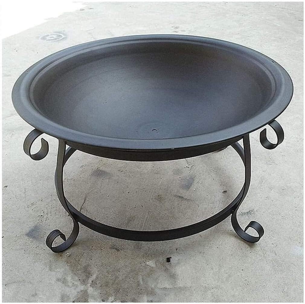 Fire Pits Outdoor Wood Burning Fire Pits 56Cm Diamete Fire Pit - Outdoor Fire Large Bonfire Wood Burning Patio Coal Grill Firepit