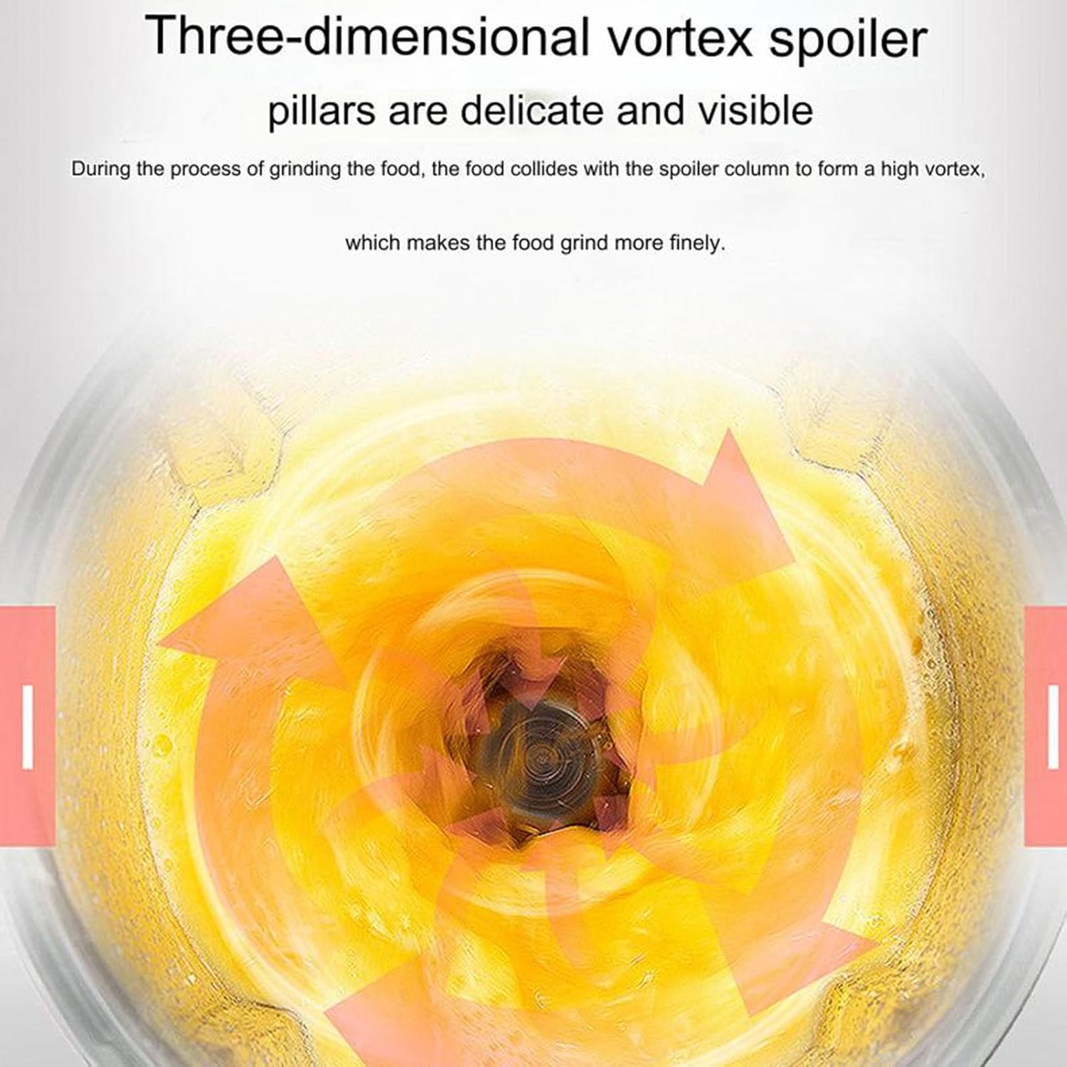 Blender Smoothie Maker with Soundproof Lid, 2.5L Large Capacity, 2300W, 6 Blades, Suitable for Smoothies, Ice and Fruits,5L