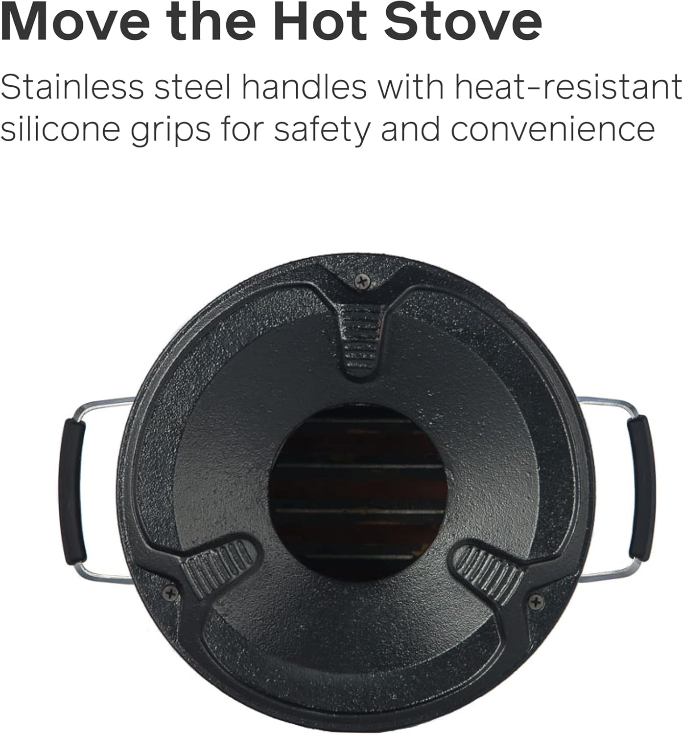 EcoZoom Rocket Stove – Heavy Duty Dual Fuel (Wood & Charcoal) Portable Camping & Emergency Stove, Insulated Body, Refractory Linings, Cast-Iron Cookware Compatible