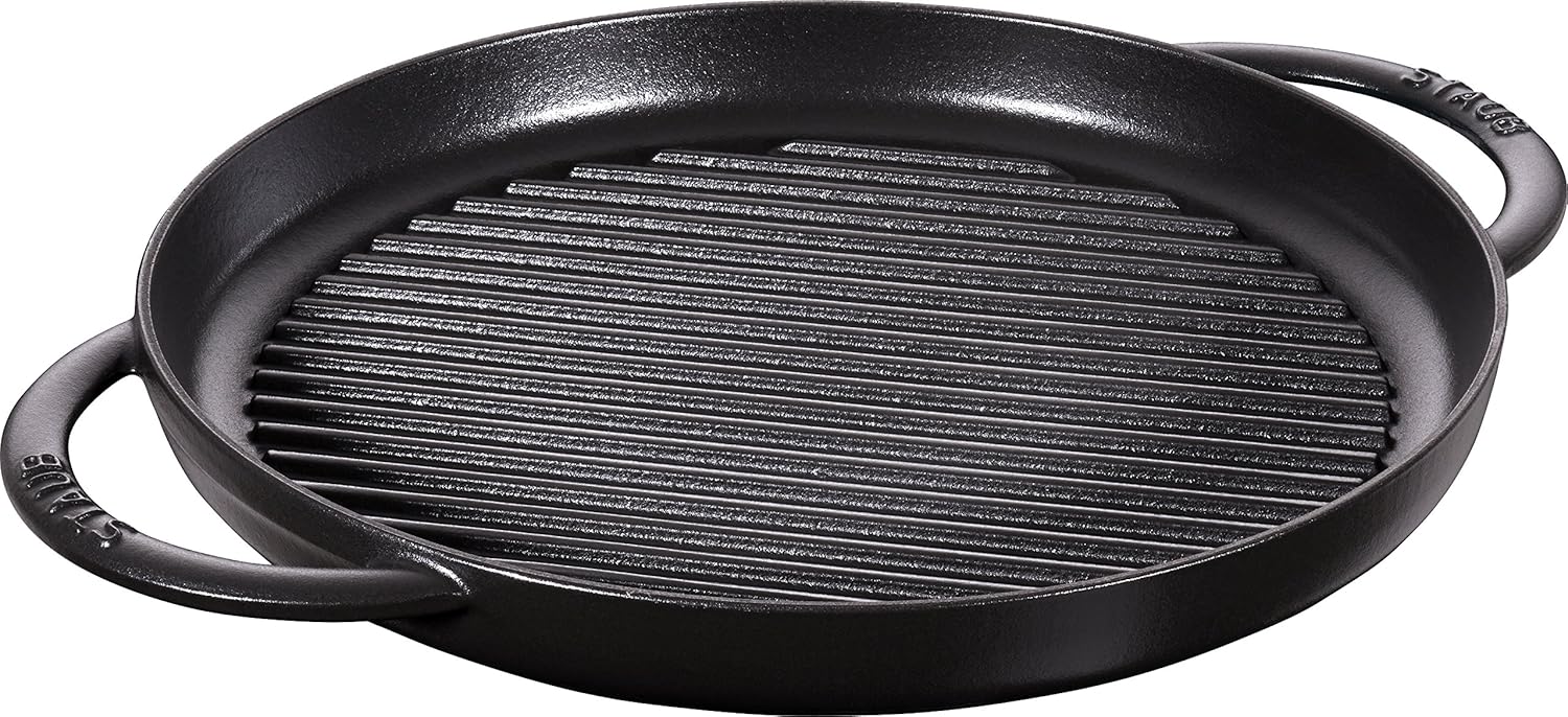 Staub Pure Grill Cast Iron Hollow Pot, 30cm, Black