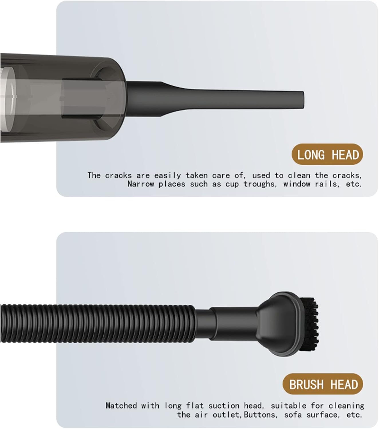 Handheld Vacuum 120W 10000PA USB Rechargeable Cordless Portable Vacuum Cleaner Runs Quietly for Car Stairs Carpet Kitchen