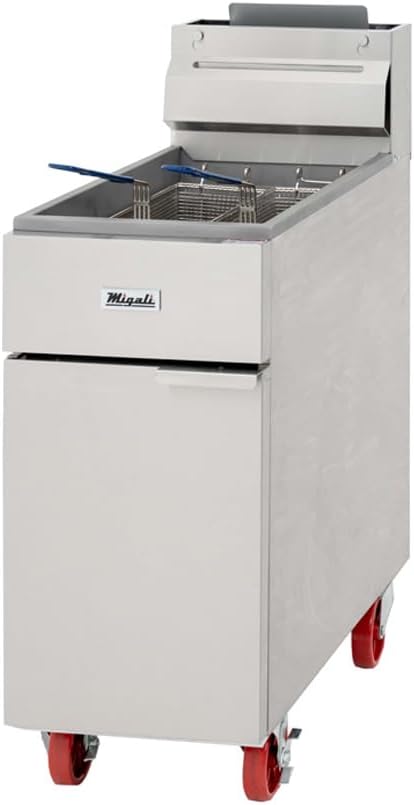 Migali C-F35-NG 35 lb Natural Gas Fryer - 60,000 BTU