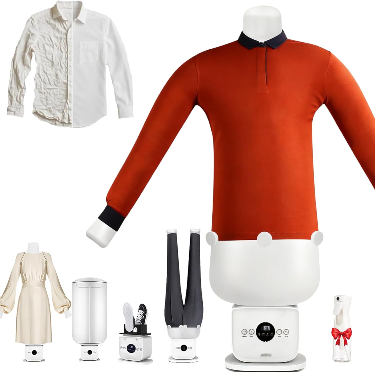 Hands Automatic Ironing Machine,Portable Steam,8 Minutes Quick Ironed Dry, Gentle Airflow Technology for Shirts/Shoes/Pants(D)