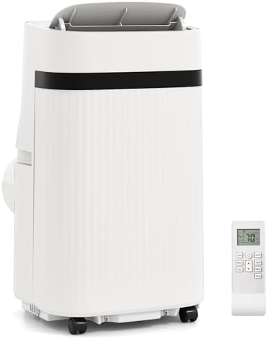 DORTALA Portable Air Conditioner 12000 BTU, 3-in-1 Portable AC Unit with Remote Control, Dehumidifier, 24H Timer, Window Kit for 550 Sq.Ft Apartment, Bedroom