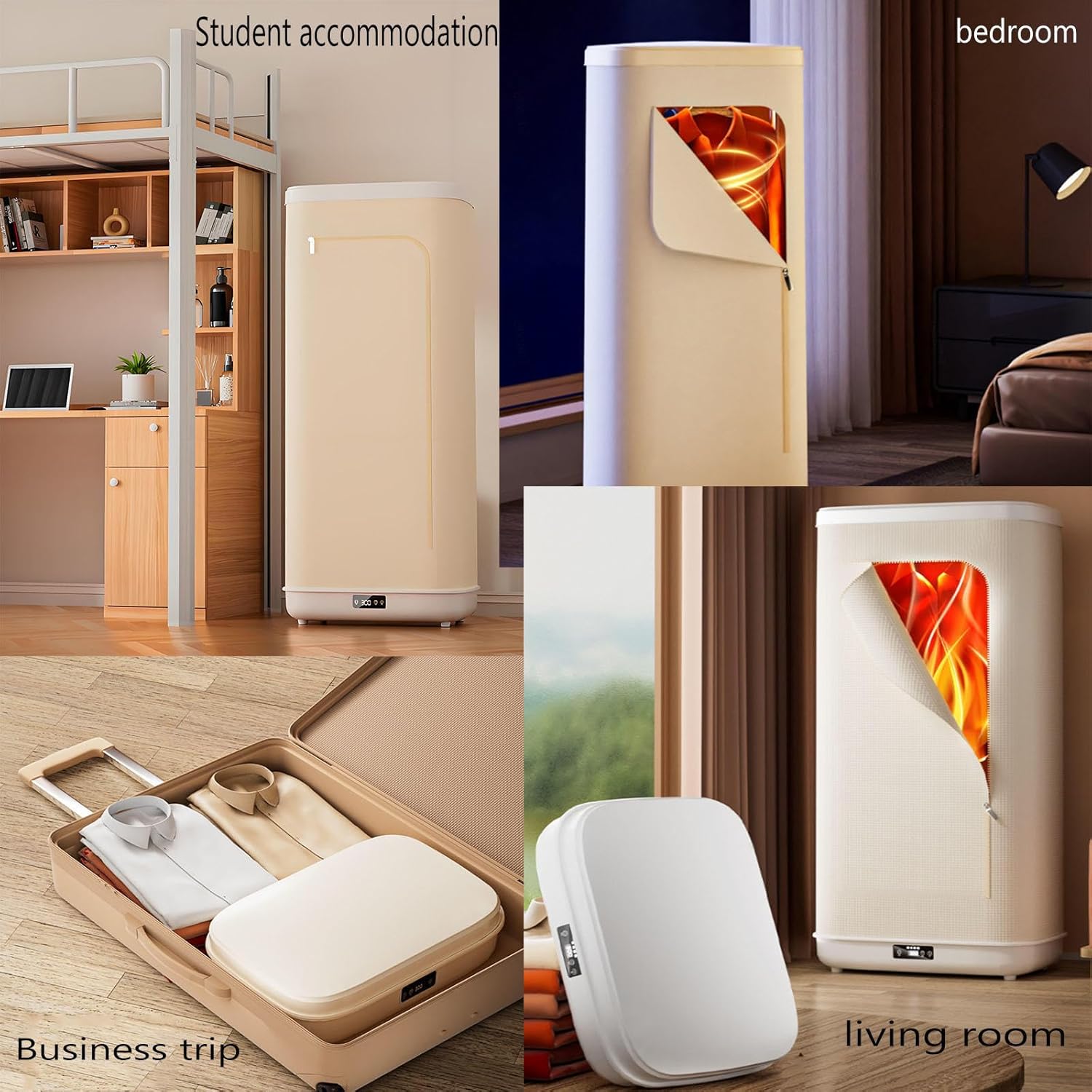 Folding Automatic Ironing Machine, Steam Closet for Clothes 240 Minutes Timer, Portable Dryer for Apartments 900w for Homes, Business Trips and Other Places