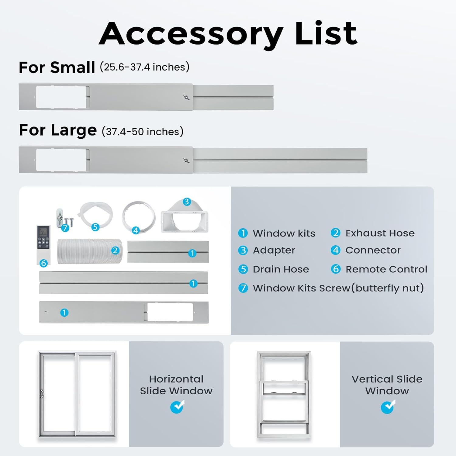 Air Choice 8000 BTU Portable Air Conditioner, 3-in-1 Room Air Conditioners Portable for Rooms Up to 350 Sq.Ft, Sleep Mode, 24H Timer, AC Unit with Remote Control & Digital Display, Window Kit Included