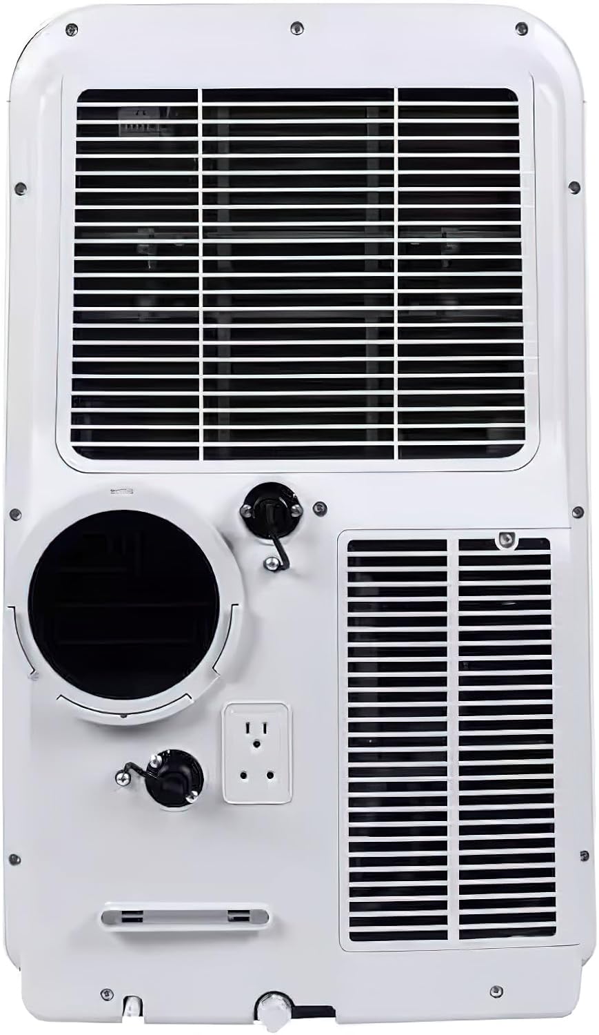 Seasons SM13R1 Portable 13500 Air Conditioner with Heater, White; Cool Rooms Measuring 550 to 700 sq.ft; Bucket-less Evaporation System; Soft Touch Electronic Control Panel; Auto Restart