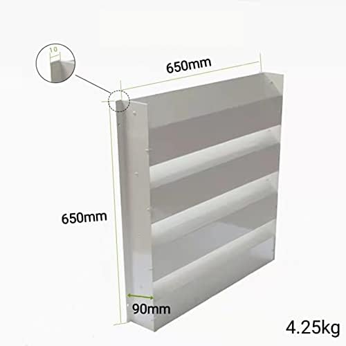 Outdoor AC Unit Cover - Air Conditioner Deflector and Wind Guide Baffle, Galvanized Steel Protection for Compressor and Condenser Grilles, Anti-Direct Blowing Screen