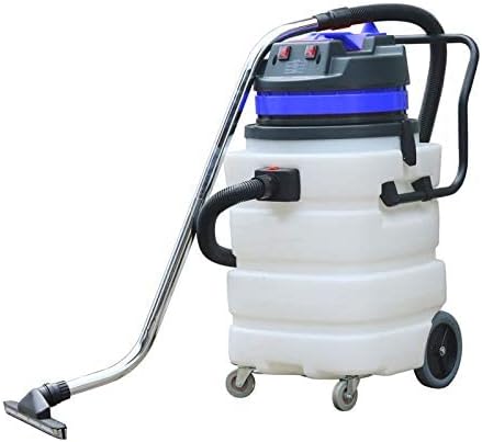 Industrial Vacuum Cleaner Wet/Dry - 2 Motors - Front Squeegee - 24 Gallon