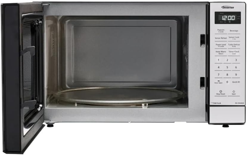 Panasonic 1.2 cu. ft. Inverter Microwave 1250W - NN-SN68QB (Renewed)