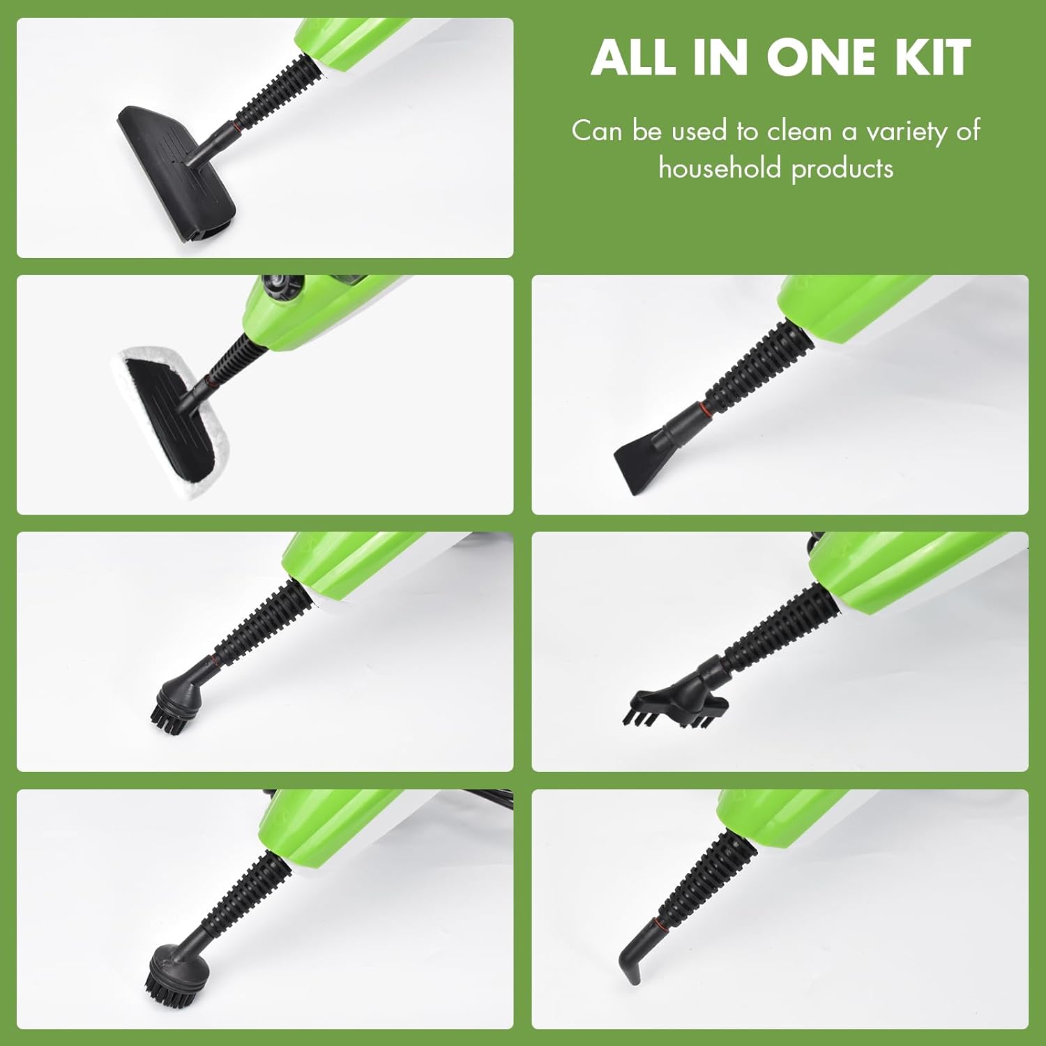 iMeshbean 10-in-1 Steam Mop, Floor Steamer, Carpet Steam Cleaner, Handheld Steam Cleaner for Laminate, Hardwood, Tile, Floor, Carpet Cleaning