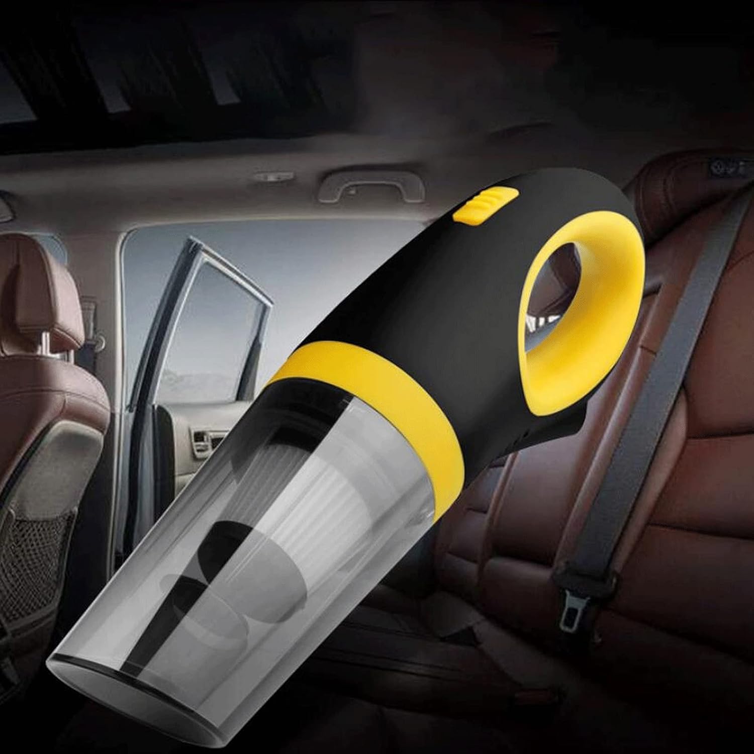 Hand held Vacuum Vacuum Cleaner Cordless USB Vacuum Cleaner Car Vacuum Cleaner Handheld Vacuums Dry and Wet (Color : Yellow)