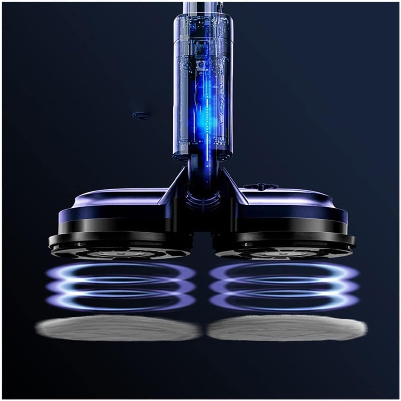 Steam Mop Cleaner 10-in-1 with, Laminate/Hardwood/Tiles/Carpet Kitchen - Garment - Clothes - Pet Friendly Steamer Whole House Multipurpose Use (Color : Blue) (Black)