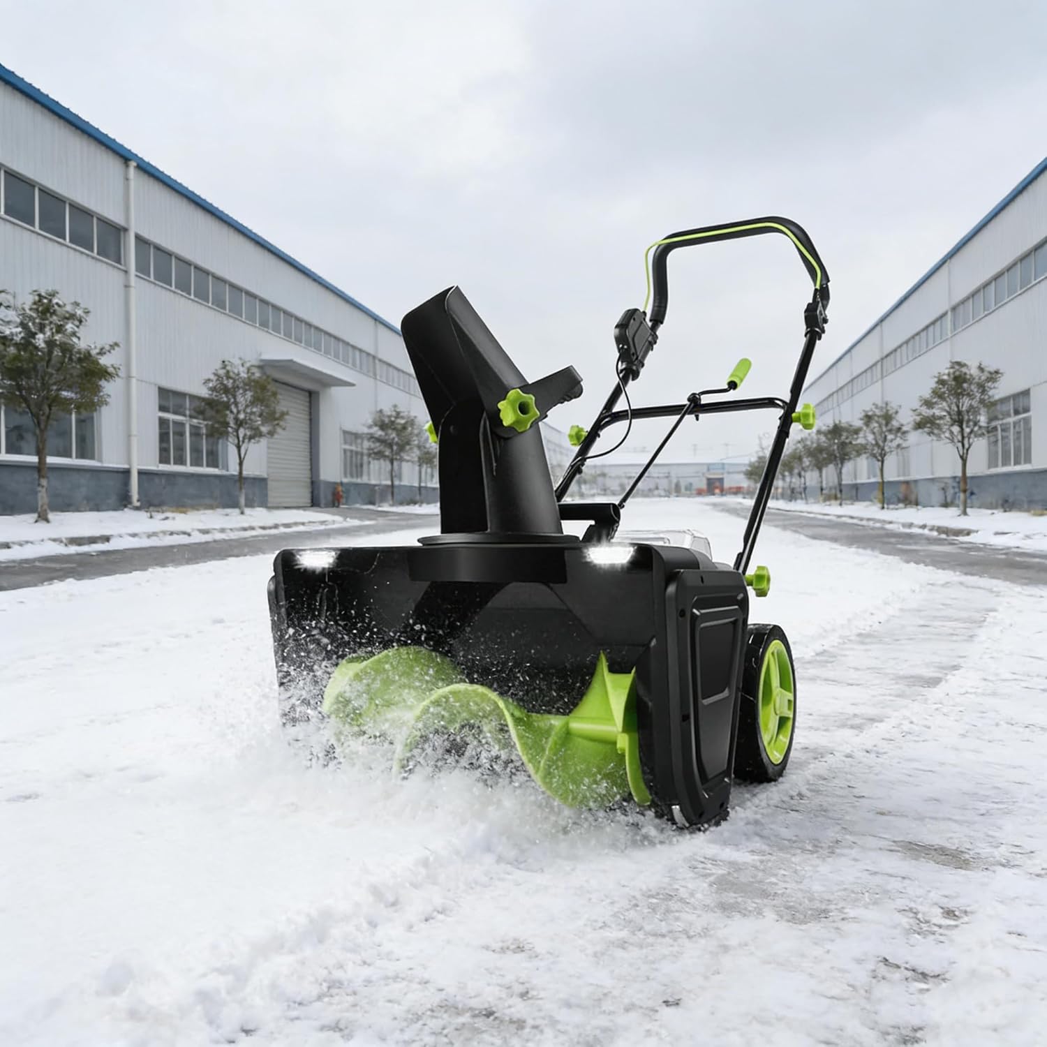 Electric Walk-behind Snow Blower, 40V Snow Blower Cordless, Snow Blower Electric 3500 W Brushless Motor, 20