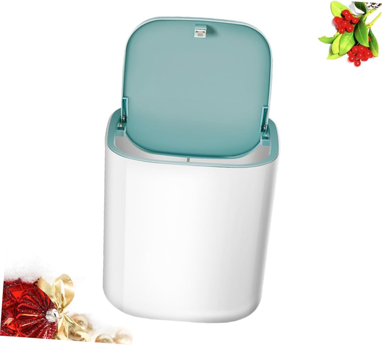 Portable Mini Washing Machine Household Turbine Washer for Travel Compact Non-Electric Clothes Washer with Blue Drum