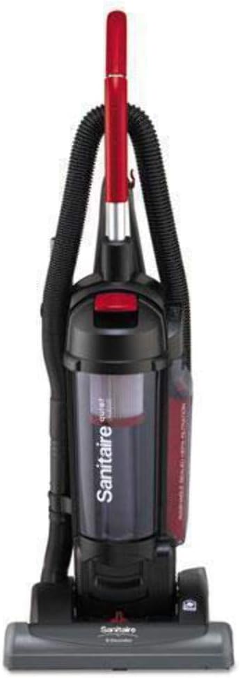 FORCE QuietClean Upright Vacuum with Dust Cup and Sealed HEPA Filtration, Black